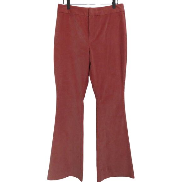 Banana Republic Womens Sz S Mauvy Pink Corduroy Flare Pant Wide Leg - Picture 1 of 7